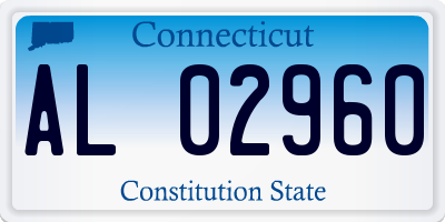 CT license plate AL02960