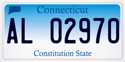 CT license plate AL02970