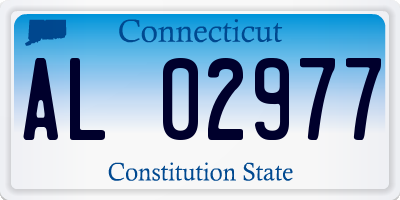 CT license plate AL02977