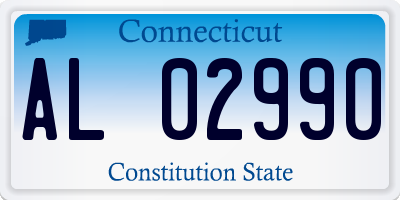CT license plate AL02990