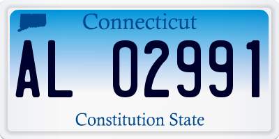 CT license plate AL02991