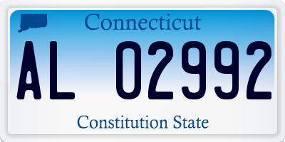 CT license plate AL02992