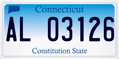 CT license plate AL03126