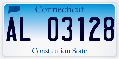 CT license plate AL03128