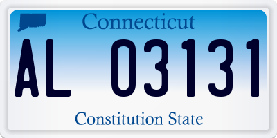 CT license plate AL03131