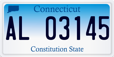 CT license plate AL03145