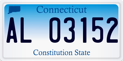CT license plate AL03152