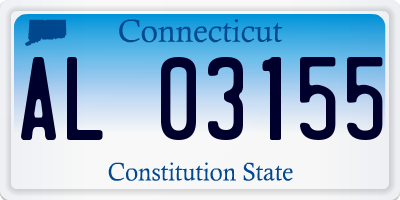 CT license plate AL03155