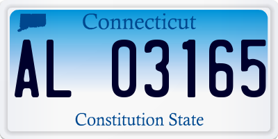 CT license plate AL03165