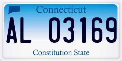 CT license plate AL03169