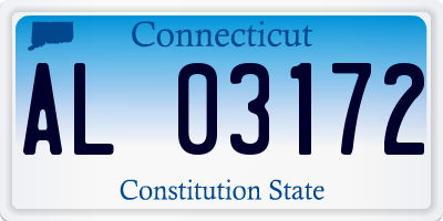 CT license plate AL03172