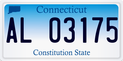 CT license plate AL03175