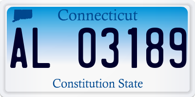 CT license plate AL03189