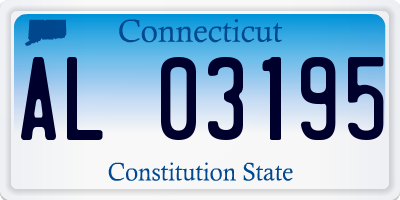 CT license plate AL03195
