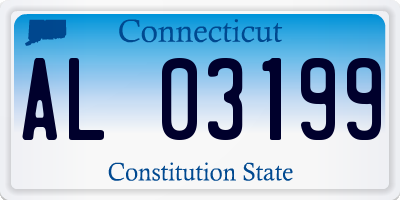 CT license plate AL03199