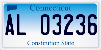 CT license plate AL03236