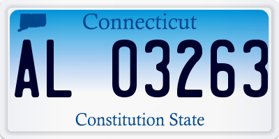 CT license plate AL03263