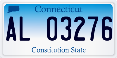 CT license plate AL03276