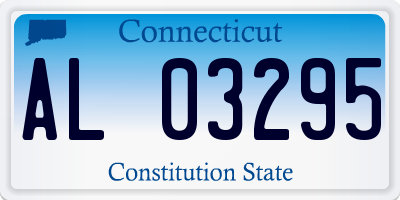 CT license plate AL03295