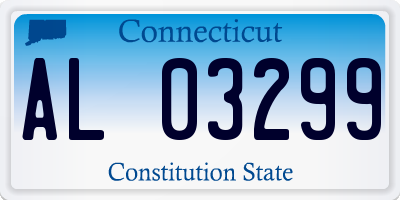 CT license plate AL03299