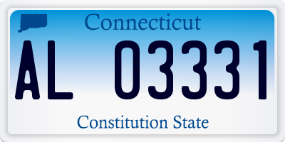 CT license plate AL03331