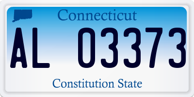 CT license plate AL03373