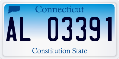CT license plate AL03391