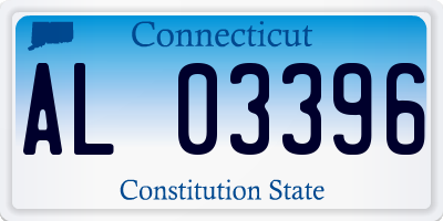 CT license plate AL03396