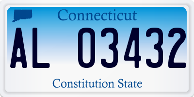 CT license plate AL03432