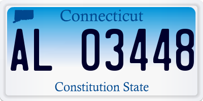 CT license plate AL03448