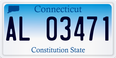 CT license plate AL03471