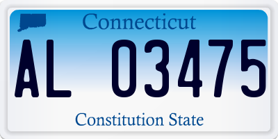 CT license plate AL03475