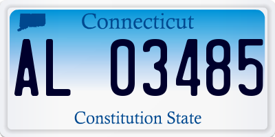 CT license plate AL03485