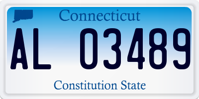 CT license plate AL03489