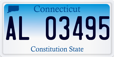 CT license plate AL03495