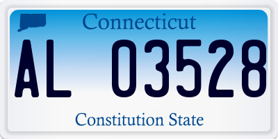 CT license plate AL03528