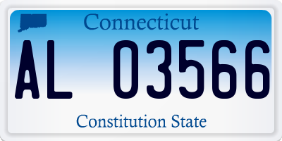 CT license plate AL03566