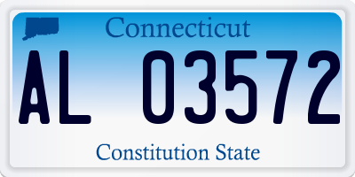 CT license plate AL03572