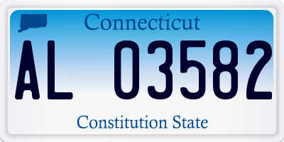 CT license plate AL03582
