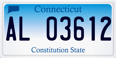CT license plate AL03612