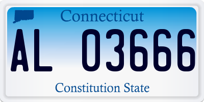 CT license plate AL03666