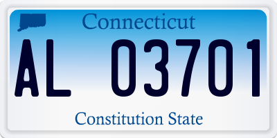 CT license plate AL03701