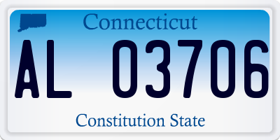 CT license plate AL03706