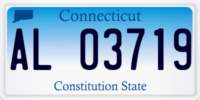 CT license plate AL03719