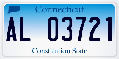 CT license plate AL03721