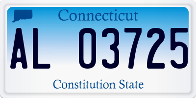 CT license plate AL03725