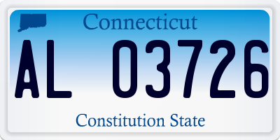 CT license plate AL03726
