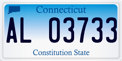 CT license plate AL03733