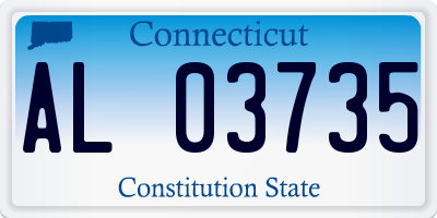 CT license plate AL03735