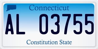 CT license plate AL03755